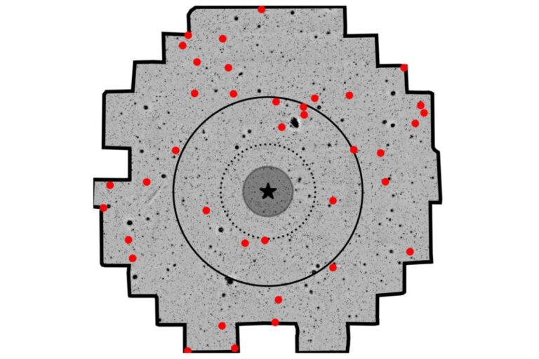 A distant quasar may be zapping all galaxies around itself